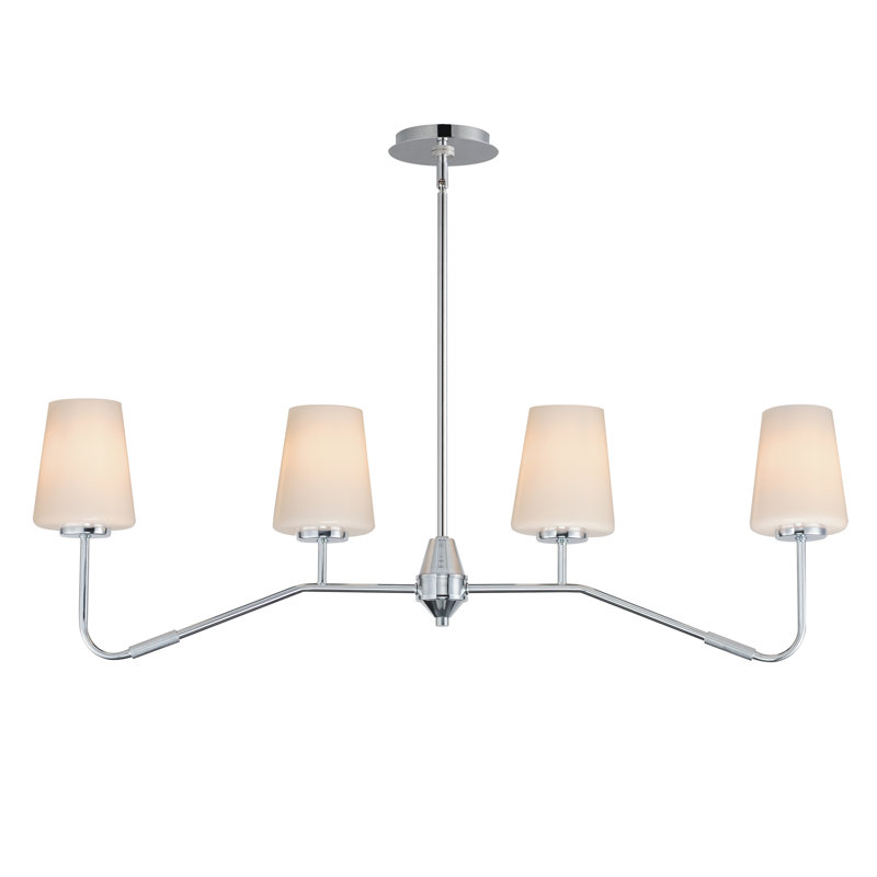 Luminaire suspendu Durham-Linear, Chrome poli