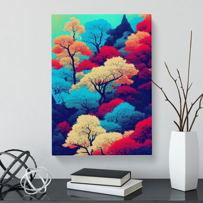 Harlingen Japanese Forest Splatter Vol.2 - Wrapped Canvas