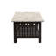 Table basse contemporaine avec tablette
