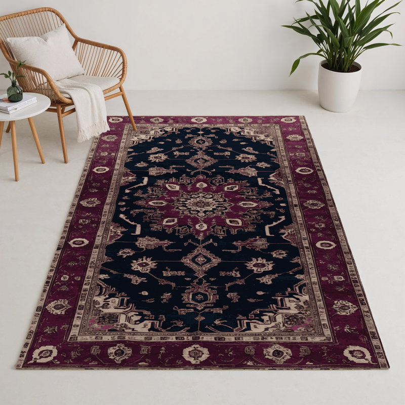 Tapis mauve intérieur et extérieur surteint, Rectangle 9 pi x 12 pi