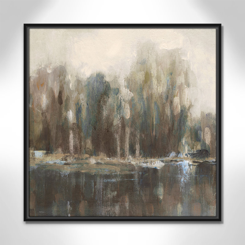 «Daily Reflections I Print» par Carol Robinson, H 25,5 po x l 25,5 po, Noir