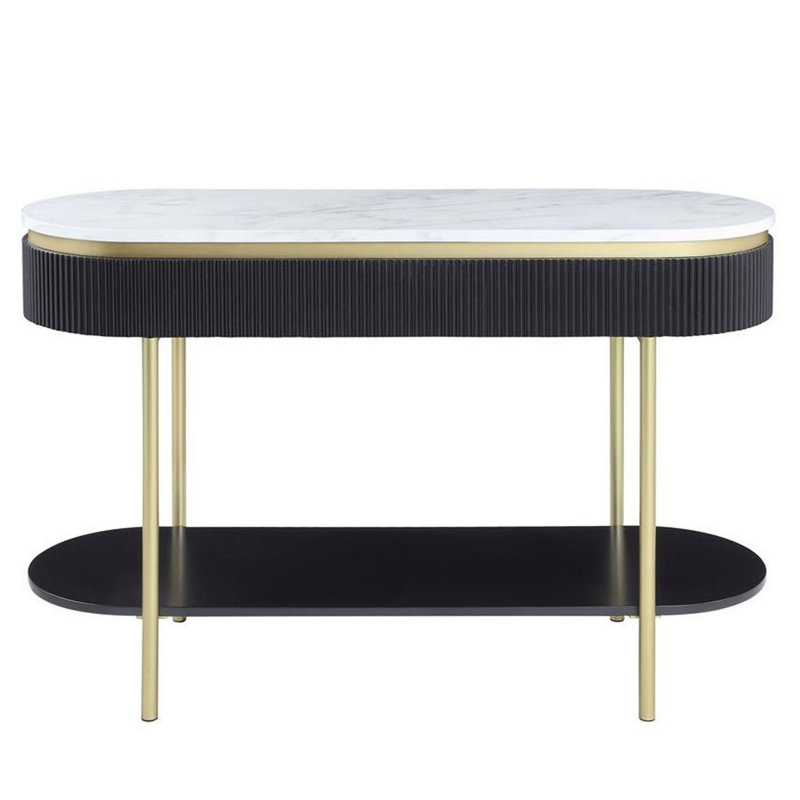 Console de 48 po Maxym, Noir / or