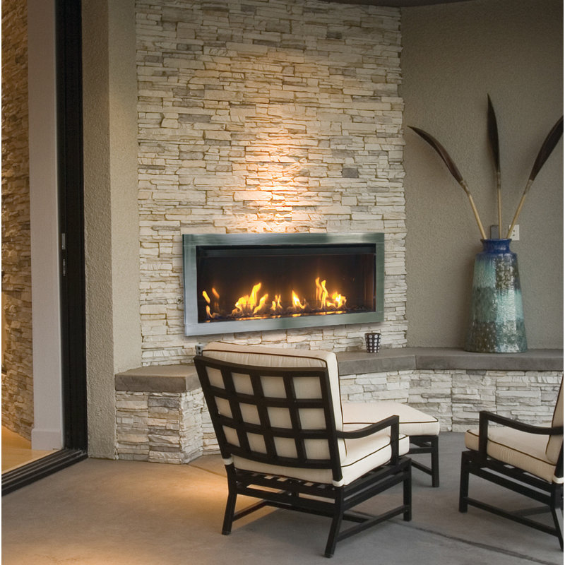 Tahoe Ventless Outdoor Fireplace, Natural Gas