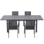 Ensemble de salle à manger de jardin Calliana avec table de salle à manger extensible et chaises empilables entièrement assemblées-91592064-100710283