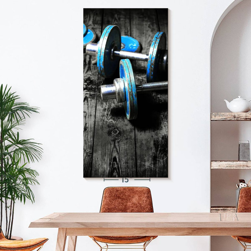 Reproduction d'art sur toile avec poids rétro, H 54 po x l 27 po x P 1,25 po