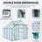 8x8 FT Double Door Polycarbonate Greenhouse-119140039-119140040