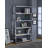 Airlene Ladder Bookcase in Black High Gloss and Chrome-22278897