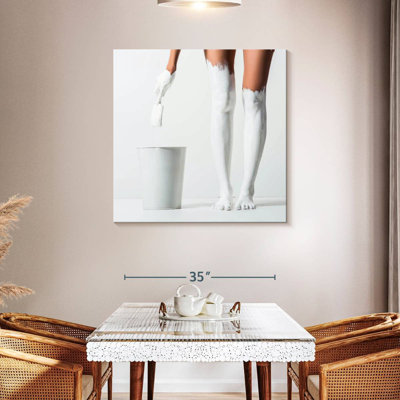 Senne Legs Painted In White