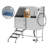 Professional Stainless Steel Dog Grooming Tub with Non-Slip Steps, Adjustable Sprayer & Faucet – Pet Washing Station for Small & Medium Dogs (Silver)