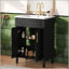 Meuble-lavabo de 24 pouces avec lavabo en céramique intégré, rangement spacieux et conception élégante pour les petites et moyennes salles de bain-1860006440
