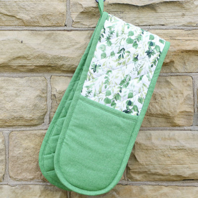 Marlow Home Co. Lavery Floral Cotton Oven Mitt