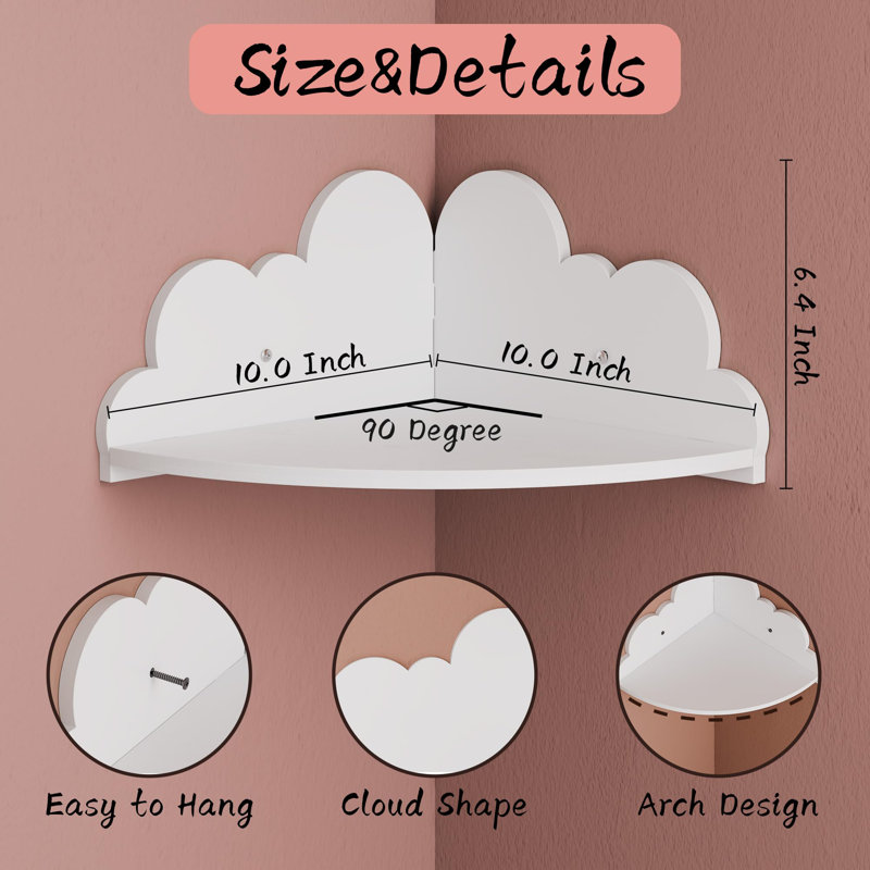 Ensemble de 3 tablettes en coin Cloud Cloud
