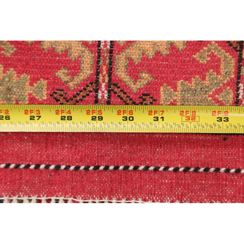 One-of-a-Kind 3'5" X 5'2" New Age Wool Area Rug in Multicolor