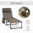 Folding Chaise Lounge with 5-level Reclining Back-1854356934