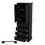 Élégante armoire de rangement avec 2 portes et 4 tiroirs pour la salle de bain et le bureau-1130218745