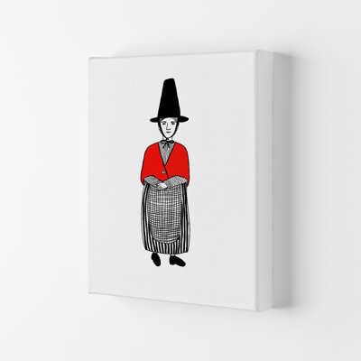 Welsh Lady 1 Piece Wrapped Canvas Wall Art
