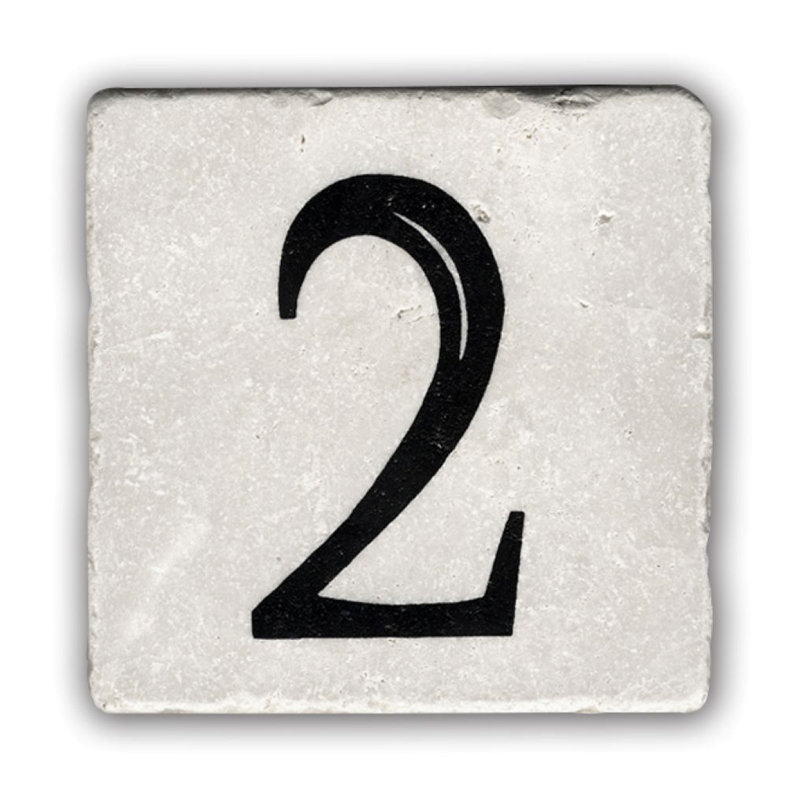 Numéro de maison de carrelage 4 po, 2