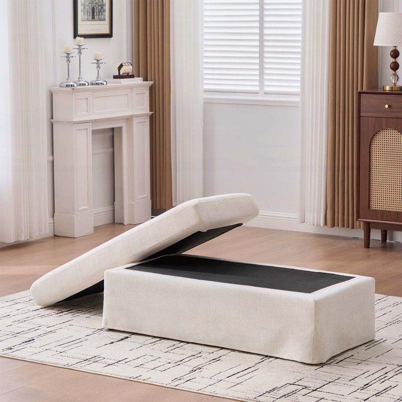 Banc rembourré Modern, Beige