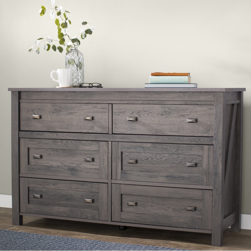 53.6'' W 6 - Drawer Dresser, Pine