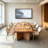 Modern Rectangular Solid Wood Conference Table-301849254
