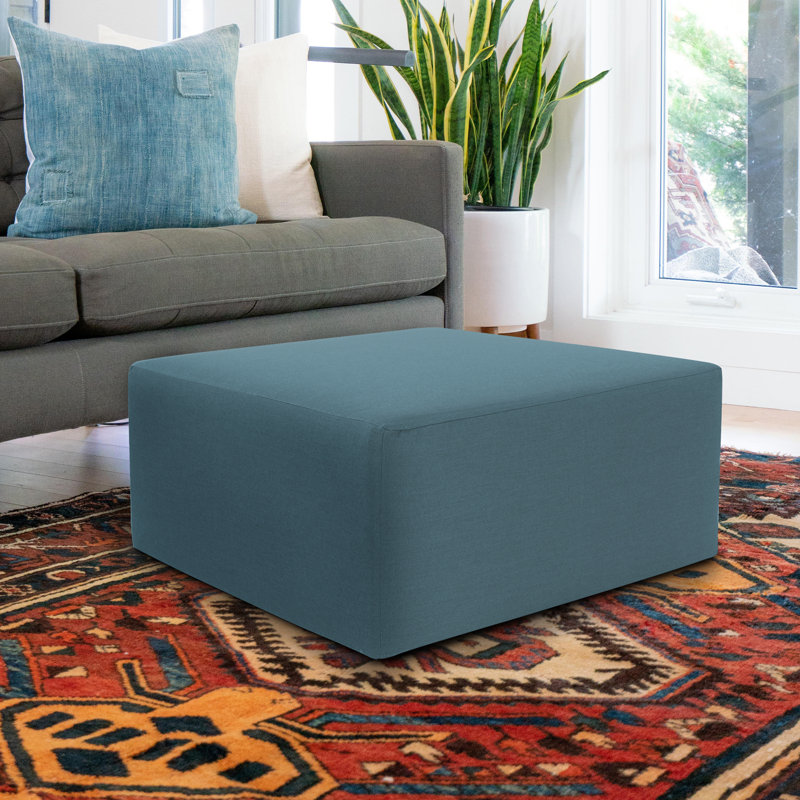Repose-pieds d'extérieur Branning Square, Turquoise