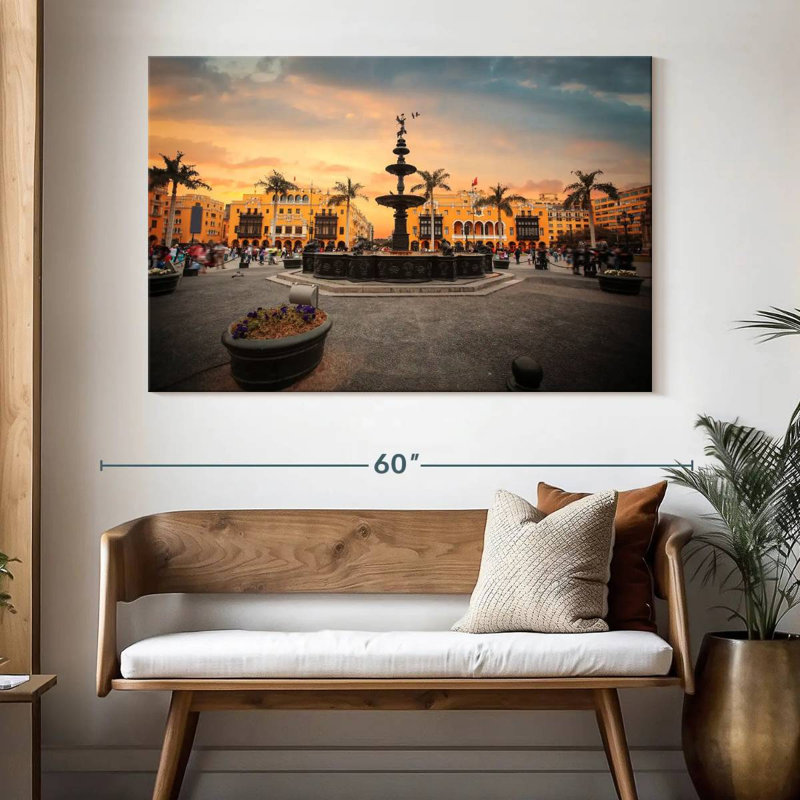 Lima Main Square, 34" H x 51" W