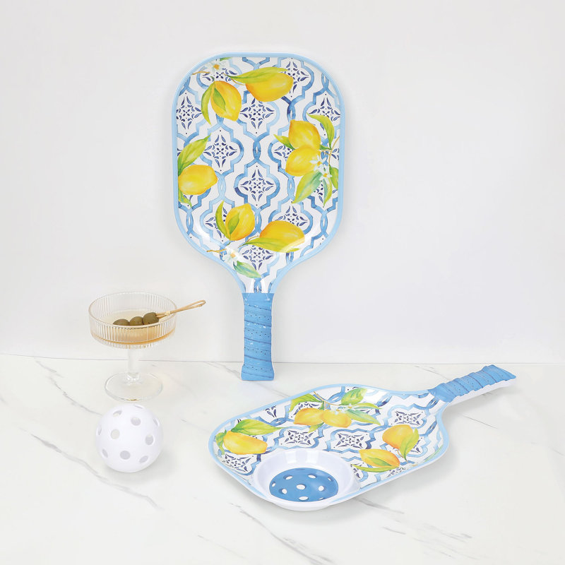 15 3/4" Pickleball Paddle Tray S2, Lovely Lemon
