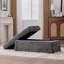 Repose-pieds carré de 46 po de large avec repose-pieds carré en métal noir-667621335