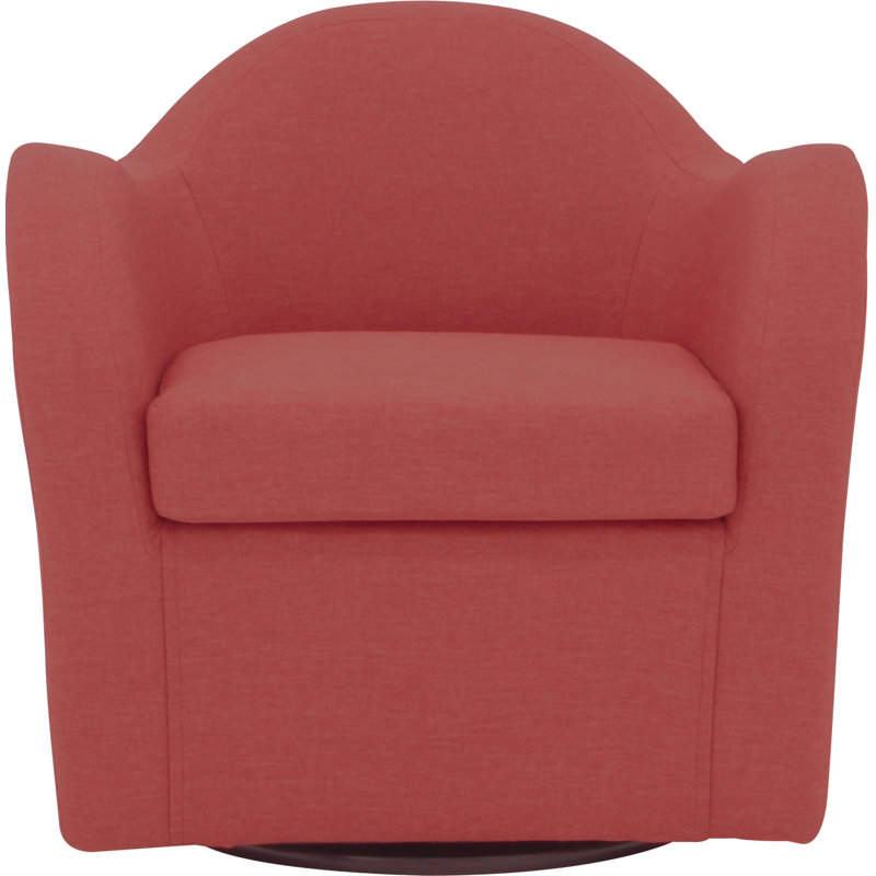 Fauteuil pivotant l 30,5 po Brada, Tissu performance natté mangue Jitterbug
