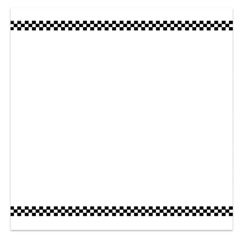 Signature Collection Black Check Shower Curtain, Black Checkered