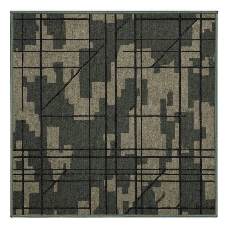 Recon Stripe Rug, Square 8'