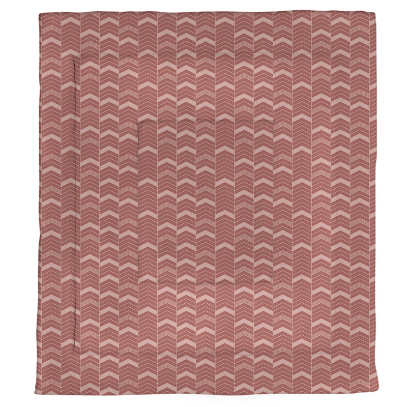 Édredon réversible en microfibre Rhonda Cheval, Édredon grand, Rouge