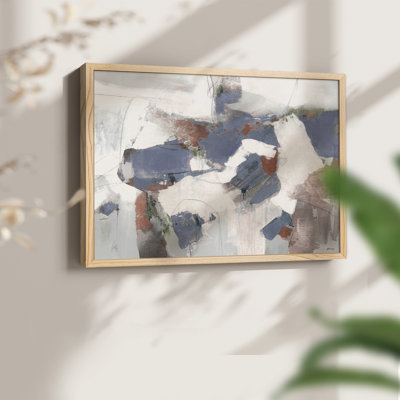 Blue Abstract -Framed Print - Restickable