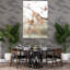 Doux hiver, branche délicate, biologique, automne pacifique, art mural-125708007