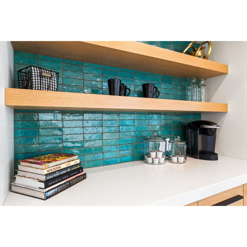 Carrelage mural en céramique Fresh Zellige, Vert