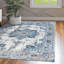 Tapis ivoire / bleu Lathem-1435356255