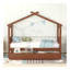 Lit simple en bois avec tiroirs, noyer-315579512-315579513