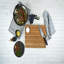 Large, 42 x 31cm, Silver Cutting Board Made of Solid Bamboo Wood with a Sap Groove
