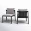 Haymark Metal Outdoor Dining Side Chair with Cushion