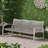 Outdoor Acacia Wood Wicker 3 Seater Sofa, Patio Furniture Conversation Set For Backyard-129762304