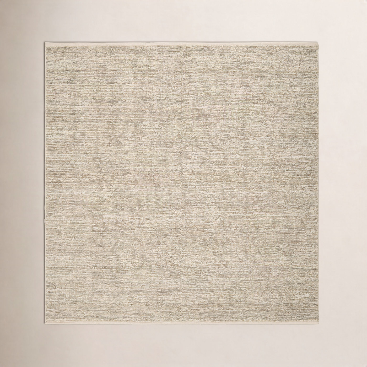 Khaja Ivory Hand-Woven Rug, Square 8'