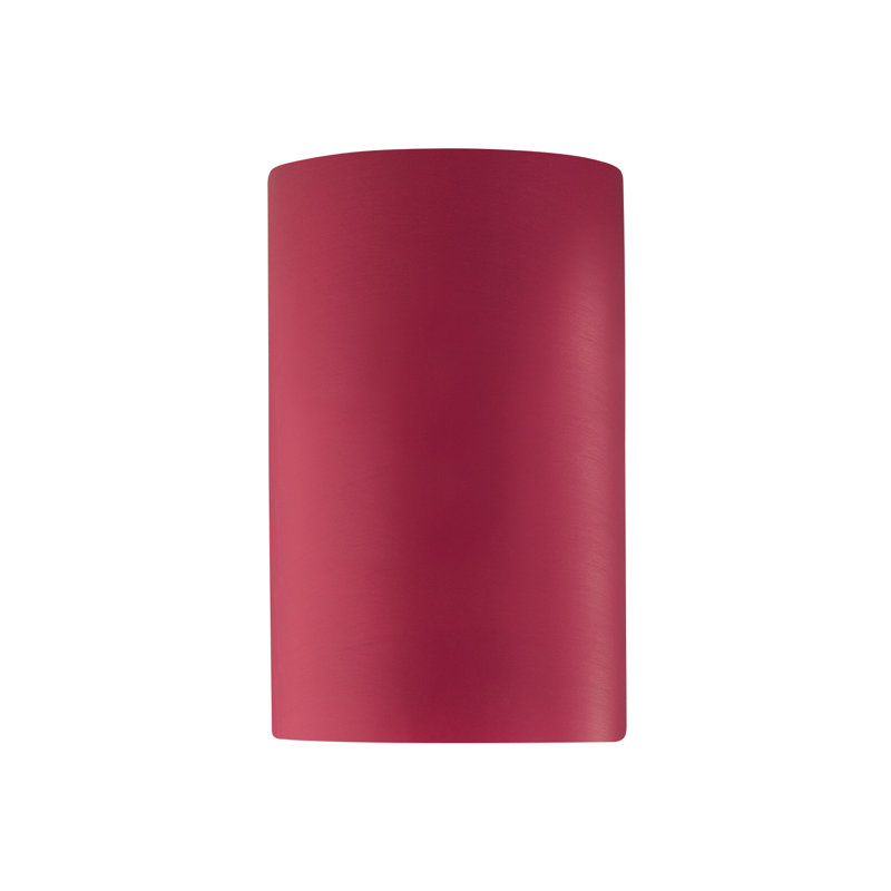 Ambiance - ADA Cylinder Wall Sconce - Closed Top (Outdoor), LED (Integrated), Cerise