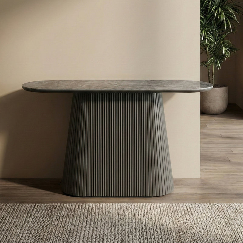 Decie 140cm Stone Top Console Table