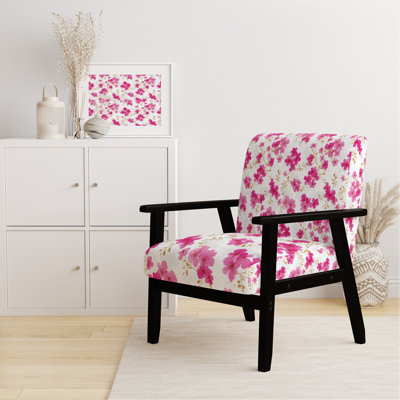Chaise d'appoint floral - Fauteuil rose fuschia Whisper