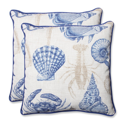 Sealife Indoor/Outdoor Throw Pillow