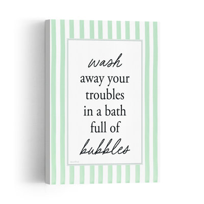 Wash Away Your Troubles Contemporary Abstract Wall Art Print