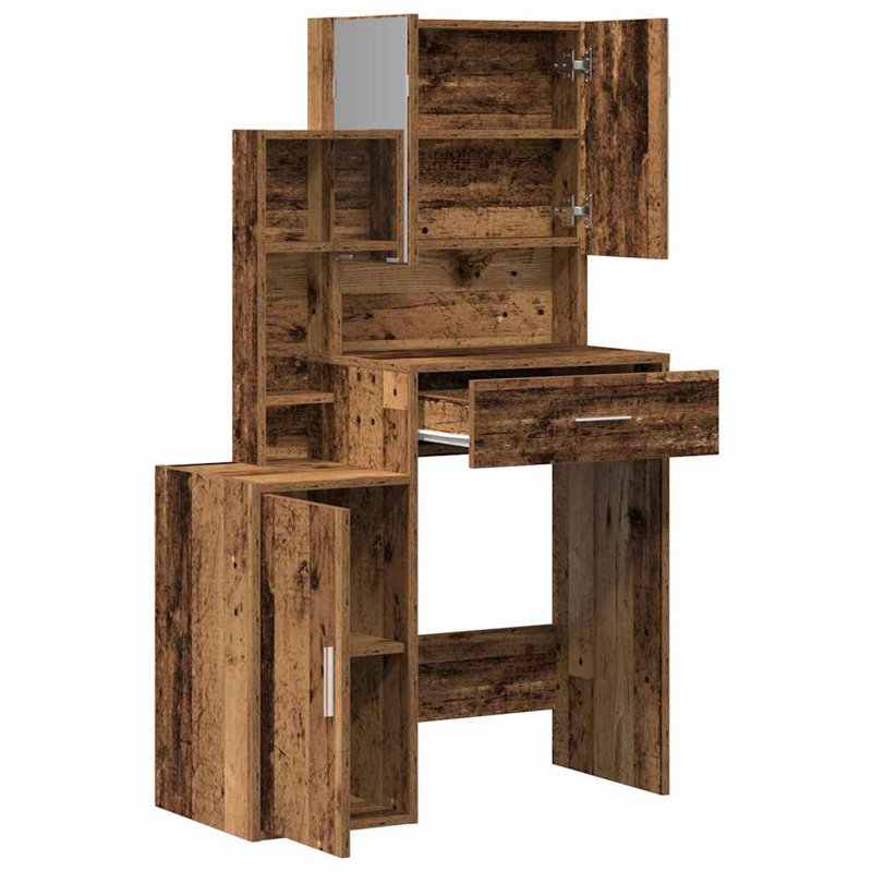 Dressing Table With Cabinet 80X35x132 Cm, Wood