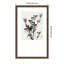 «Silhouettes of Delicate Blooms II» par Aria K, impression sur bois encadrée