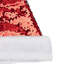 15" Reversible Sequined Christmas Santa Hat with Faux Fur Cuff-2028977515