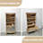 Gold Manufactured Wood Display Cases